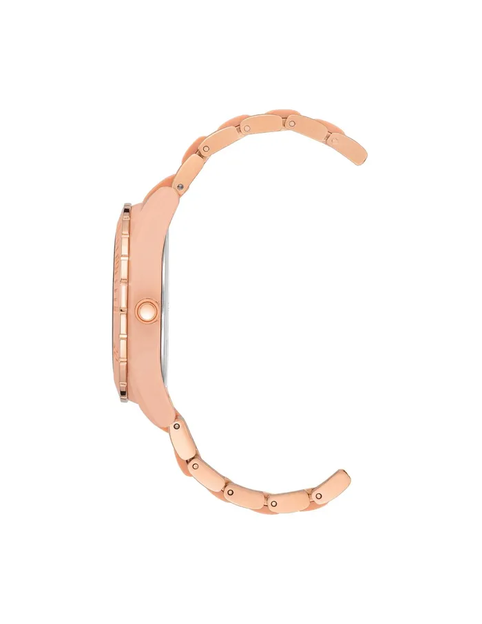 Anne Klein Consider It Solar Recycled Ocean Plastic Bracelet Watch Pink Women Watches 038 Jewelry