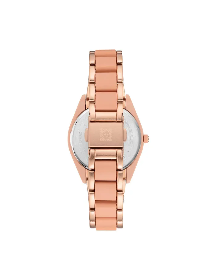 Anne Klein Consider It Solar Recycled Ocean Plastic Bracelet Watch Pink Women Watches 038 Jewelry