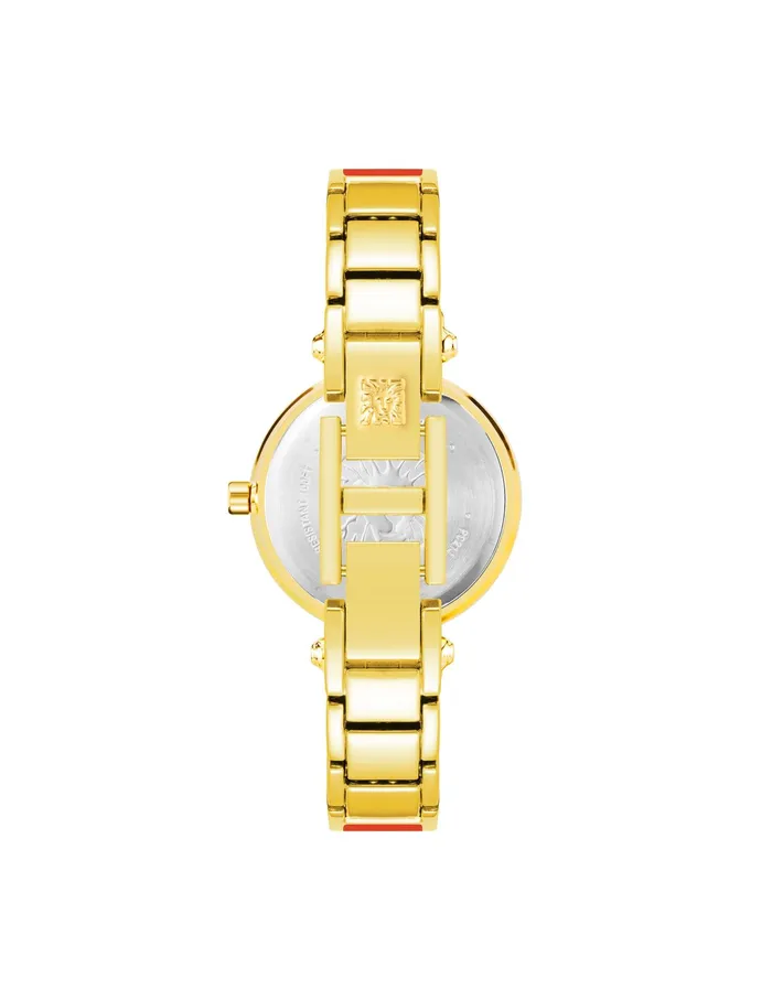 Anne Klein Diamond Accent Bangle Watch Red Women Watches 038 Jewelry