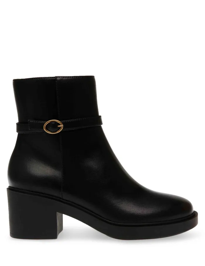 Anne Klein Fenix Boot Black Smooth Women Shoes