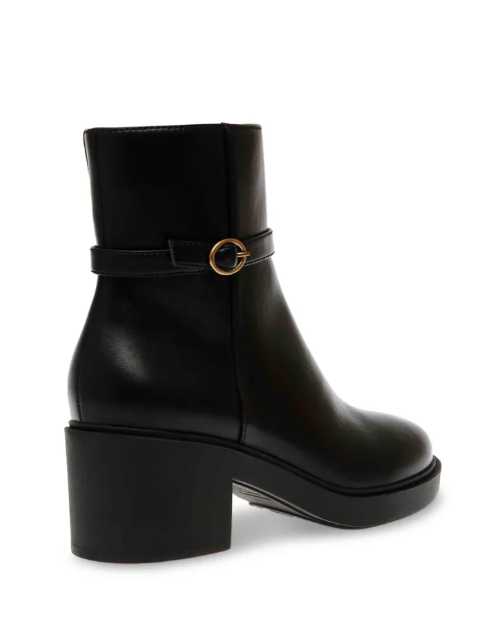 Anne Klein Fenix Boot Black Smooth Women Shoes