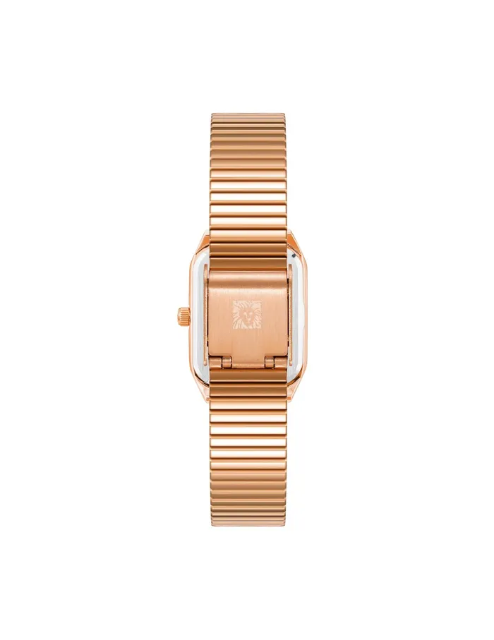 Anne Klein Iconic Octagonal Case Bracelet Watch Rose Goldtone Women Watches 038 Jewelry