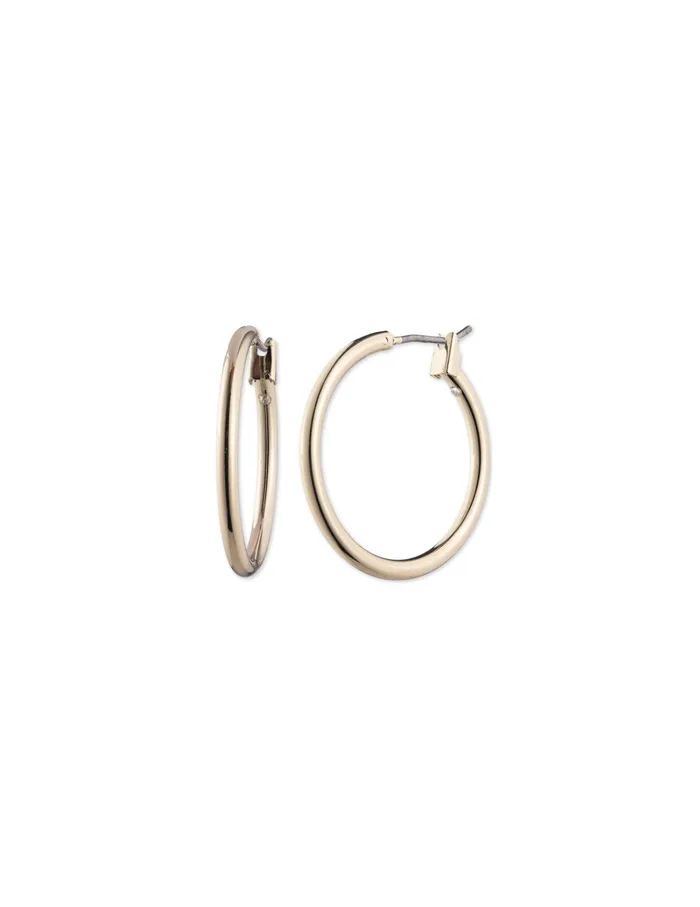 Anne Klein Medium GoldTone Hoop Earrings Goldtone Women Watches 038 Jewelry