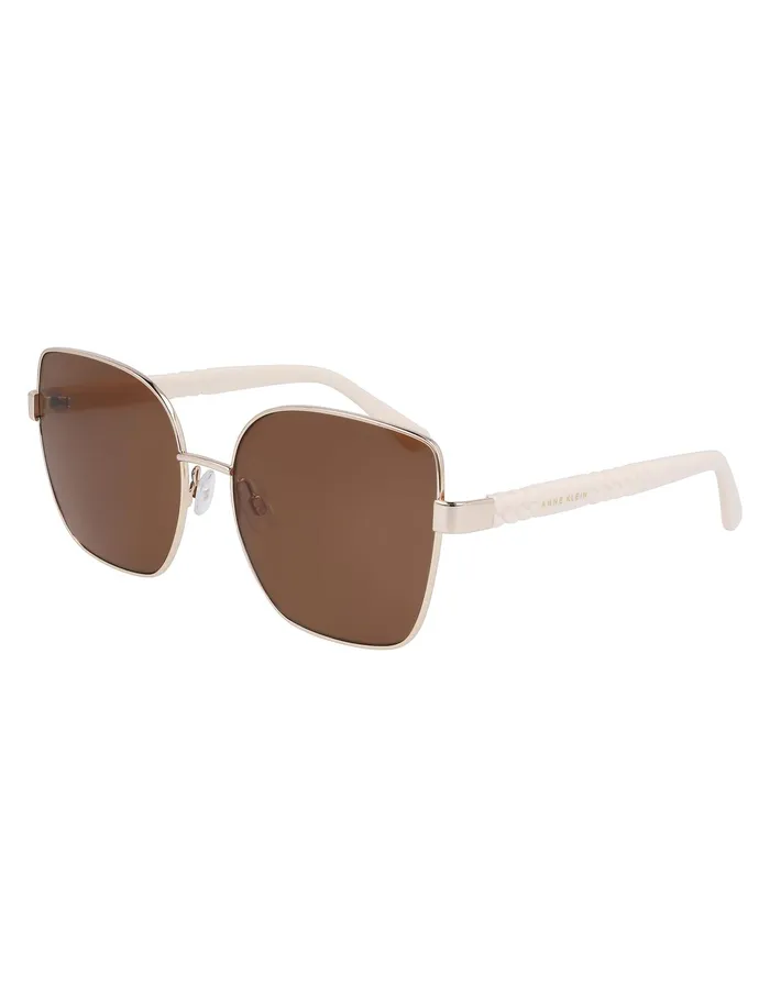 Anne Klein Metal Braided Sunglasses Gold Women Accessories