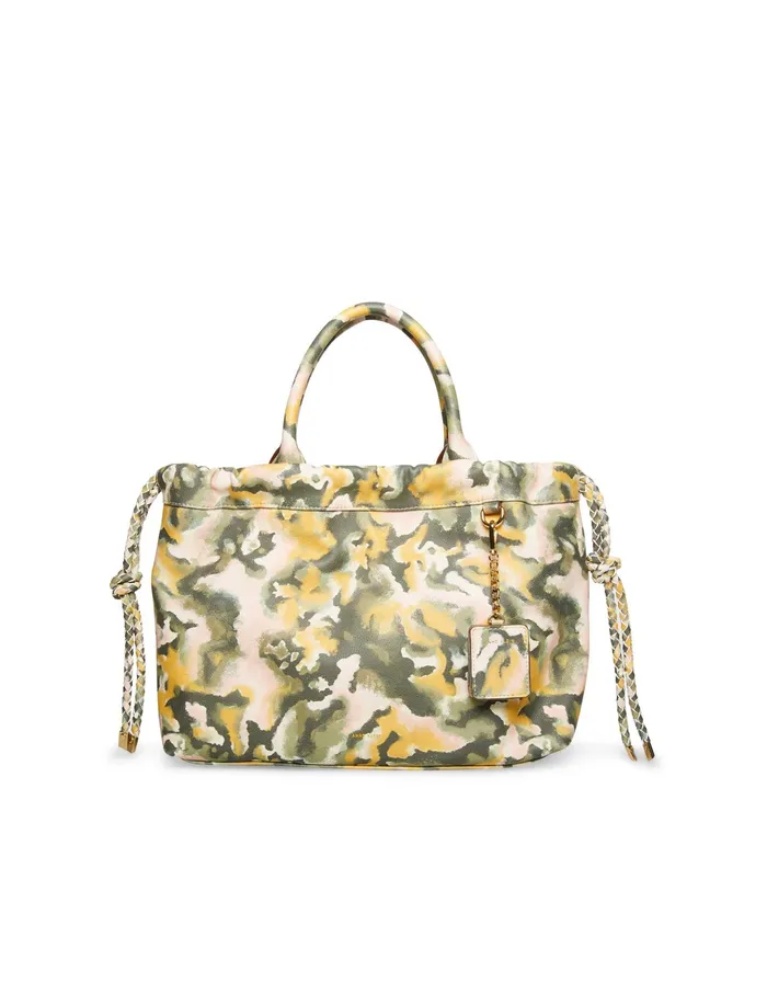 Anne Klein Scrunchie Satchel Marble Print Women Handbags