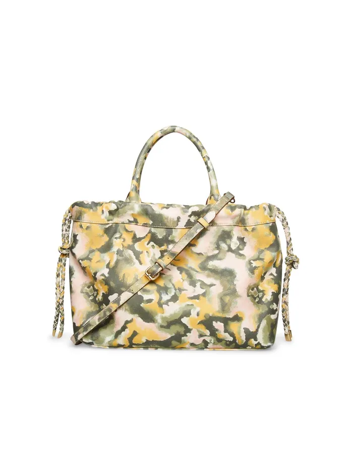 Anne Klein Scrunchie Satchel Marble Print Women Handbags