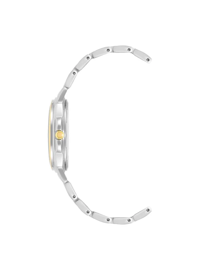 Anne Klein TwoTone Cushion Bracelet Watch Silvertone Women Watches 038 Jewelry