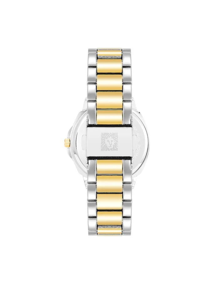 Anne Klein TwoTone Cushion Bracelet Watch Silvertone Women Watches 038 Jewelry