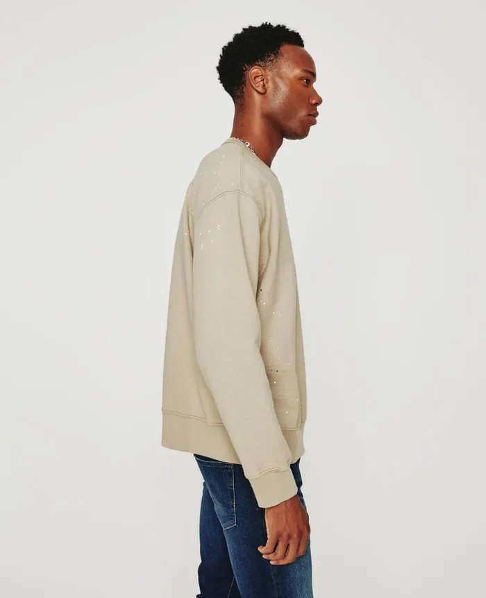 Arc Crew Stone Dot Natural Multi Men AG Jeans Tees Arc Crew Stone Dot Natural Multi Men AG Jeans Tees