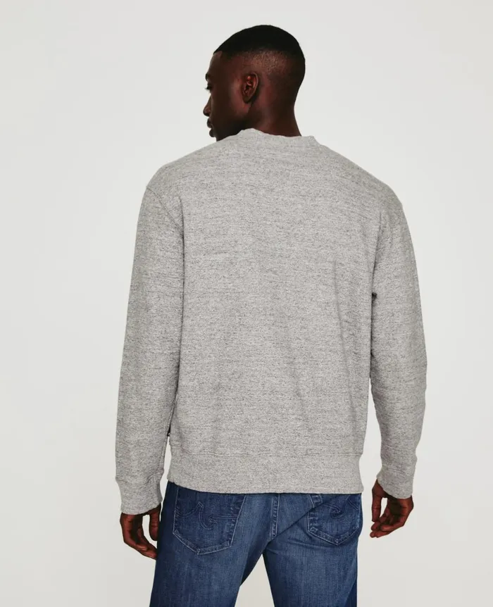 Arc Vee Heather Grey Men AG Jeans Sweatshirts Arc Vee Heather Grey Men AG Jeans Sweatshirts