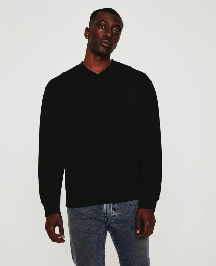 Arc Vee True Black Men AG Jeans Sweatshirts
