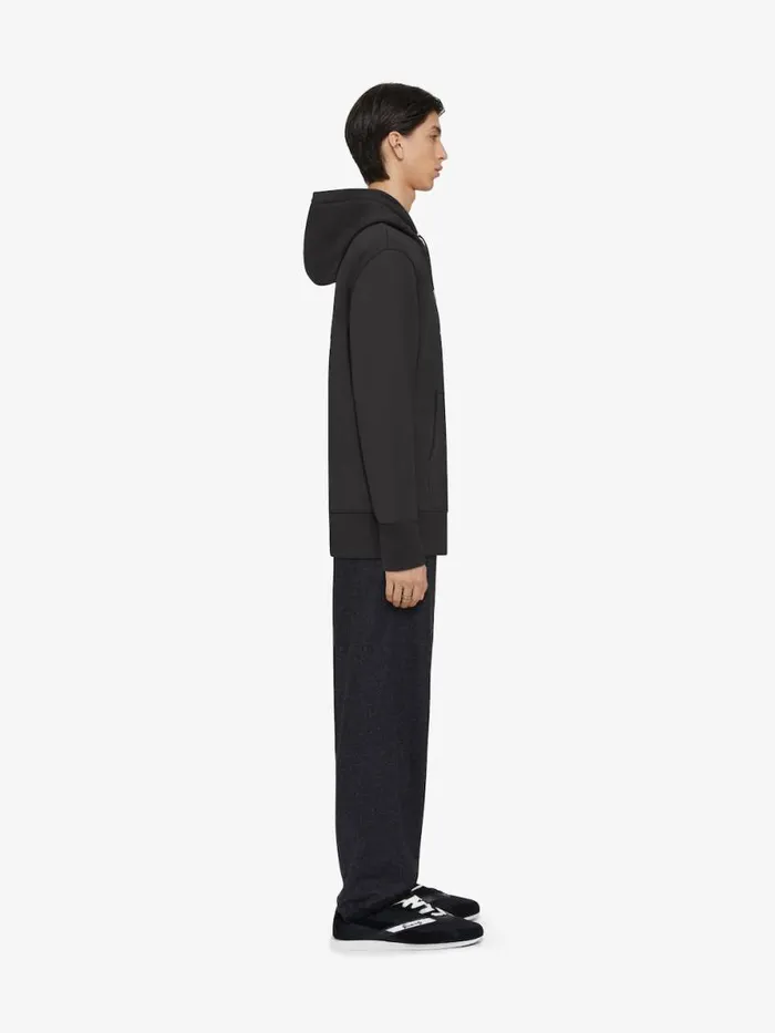 Archetype Slim Fit Hoodie In Fleece Charcoal Men Givenchy Sweatshirts and Hoodies