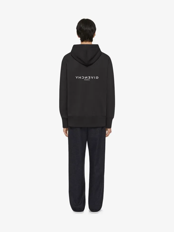 Archetype Slim Fit Hoodie In Fleece Charcoal Men Givenchy Sweatshirts and Hoodies
