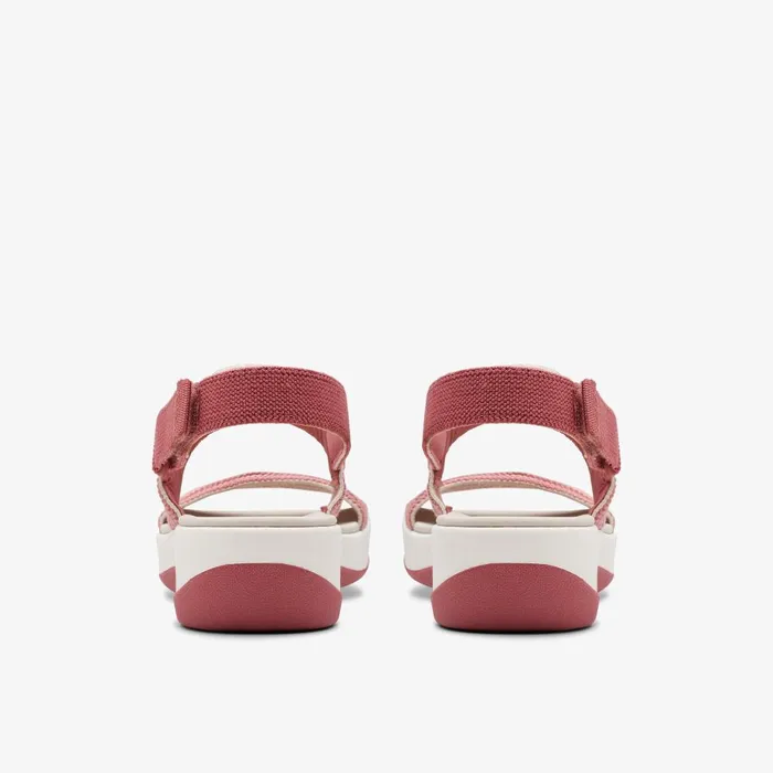 Arla Stroll Dusty Rose Combination Women Clarks Sandals and Flip Flops