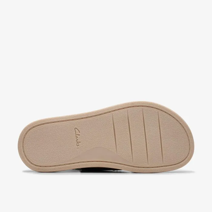 Arwell Sling Navy Nubuck Women Clarks Sandals and Flip Flops