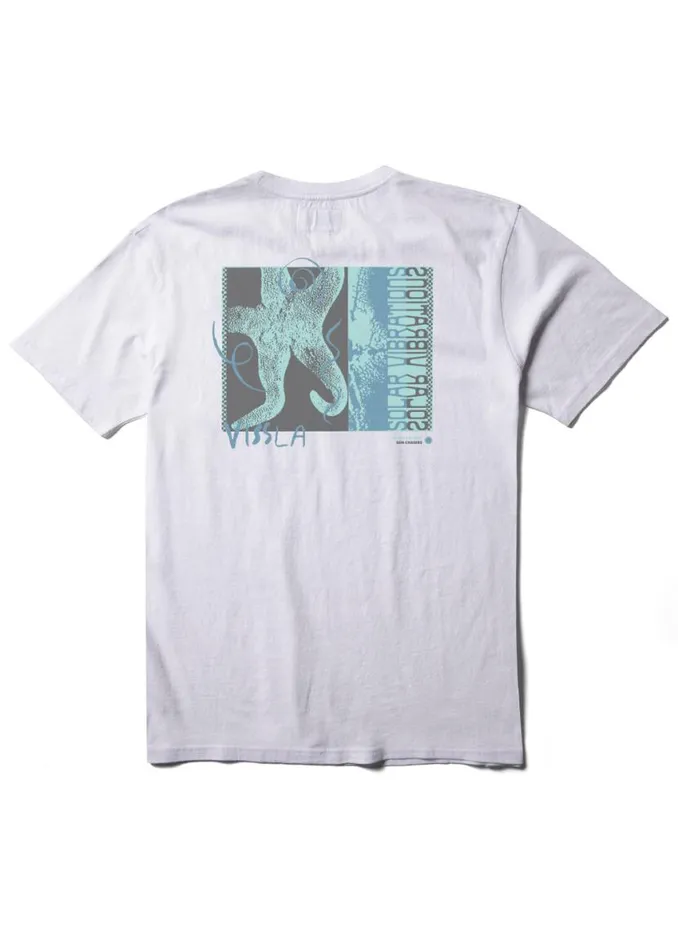 Asteroidea Ss Pkt Tee White Men Vissla Tees