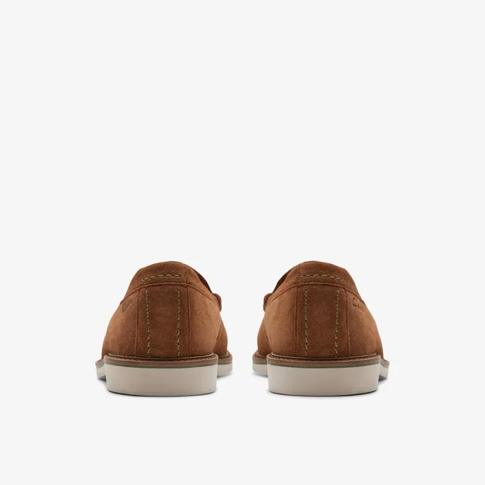 Atticus LT Slip Cola Suede Men Clarks Casual Dress Shoes
