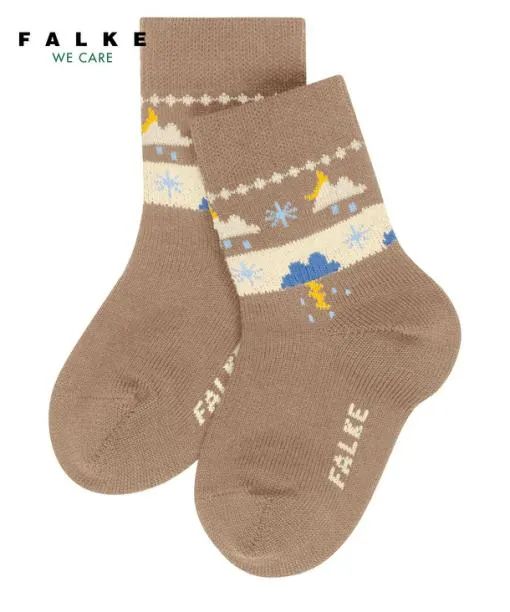 Babies and Kids Baby Weather Fair Isle Babies Socks Camel FALKE Baby Socks