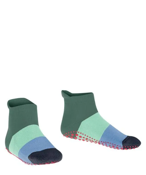 Babies and Kids Colour Block Kids House Socks Dark Jade FALKE House Socks