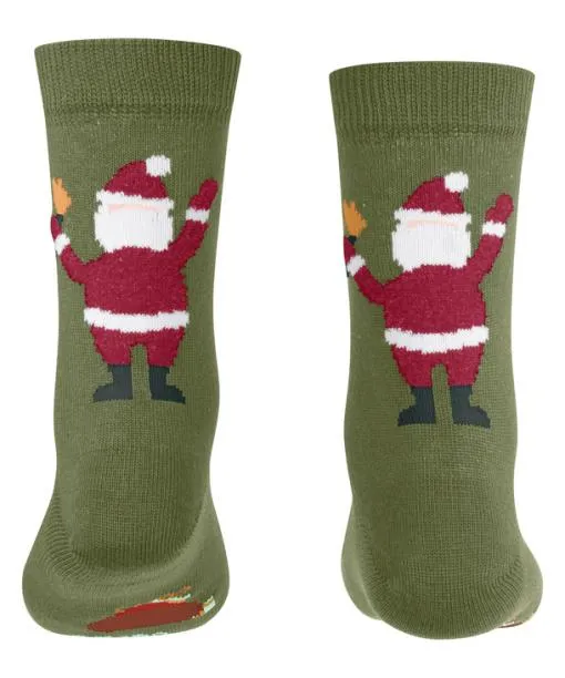 Babies and Kids Happy Santa Kids Socks Sern Green FALKE Socks