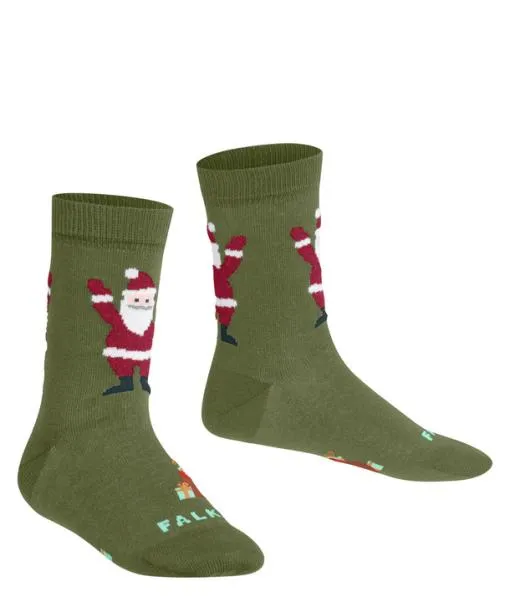 Babies and Kids Happy Santa Kids Socks Sern Green FALKE Socks