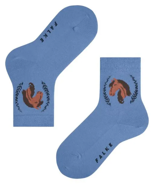 Babies and Kids Horse Kids Socks Azure FALKE Socks