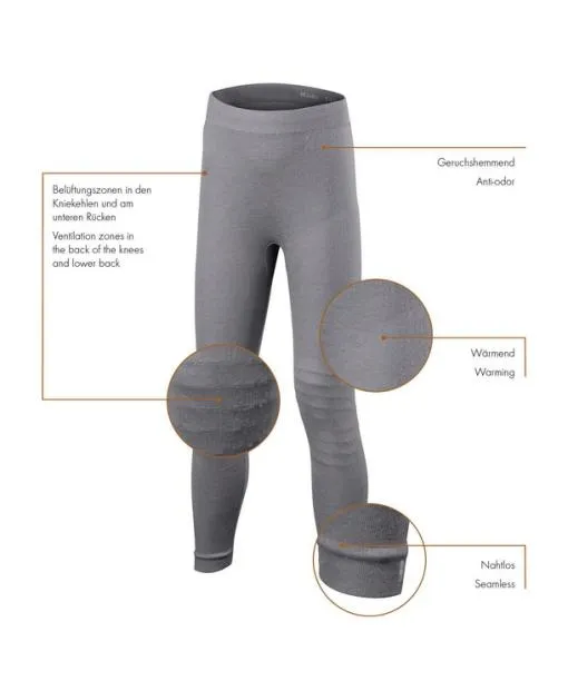 Babies and Kids Kids Tights WoolTech Grey FALKE Base Layer