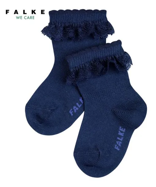 Babies and Kids Romantic Lace Babies Socks Marine FALKE Baby Socks