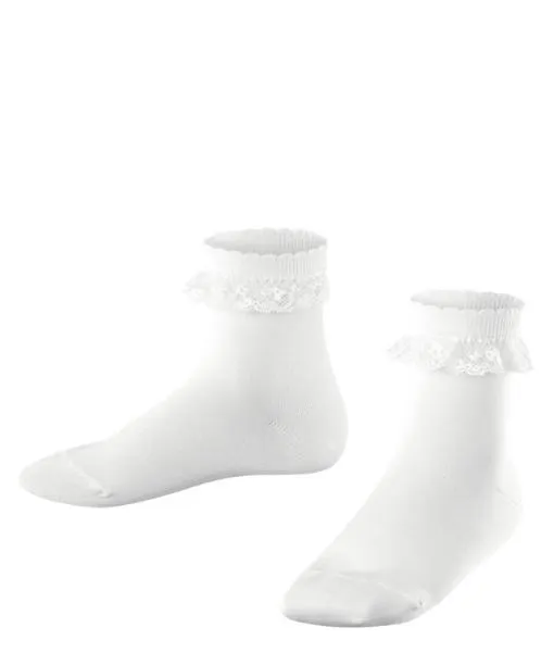 Babies and Kids Romantic Lace Kids Socks White FALKE Socks