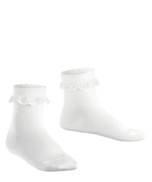 Babies and Kids Romantic Lace Kids Socks White FALKE Socks