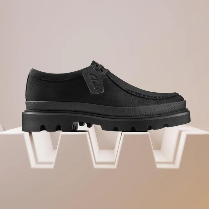 Badell Seam Black Nubuck Men Clarks Casual Dress Shoes