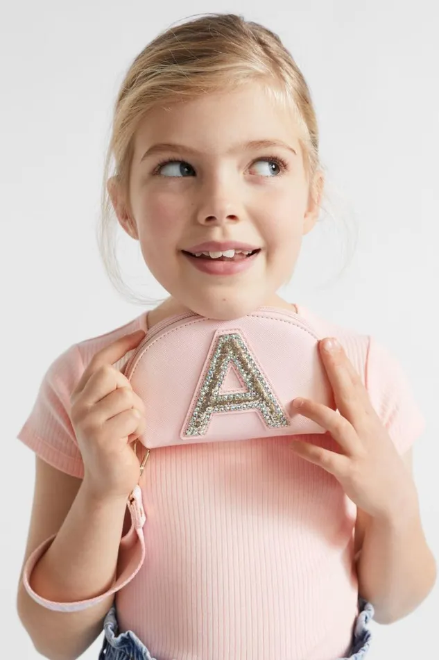 Bags Girl Seed Heritage Glitter Initial Purse V