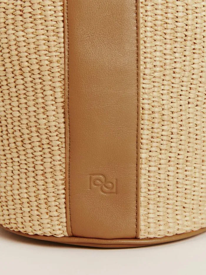 Bags The Reformation Medium Ornellia Bucket Bag Natural