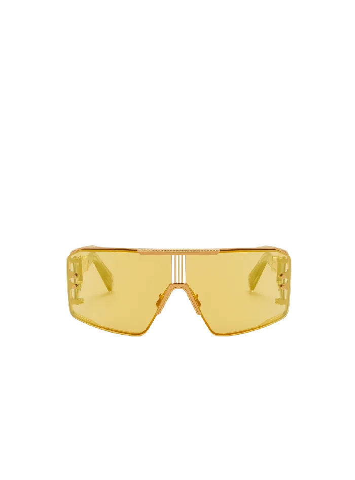 Balmain Eyewear WomenMen Le Masque Sunglasses Gold