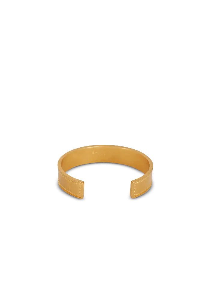Balmain Fashion Jewelry MenWomen Signature Tubular Bracelet Gold