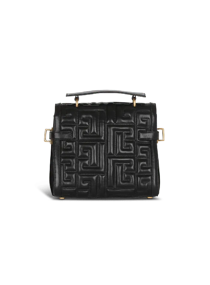 Balmain Handbags Women BBuzz 23 Quilted Leather Bag Black
