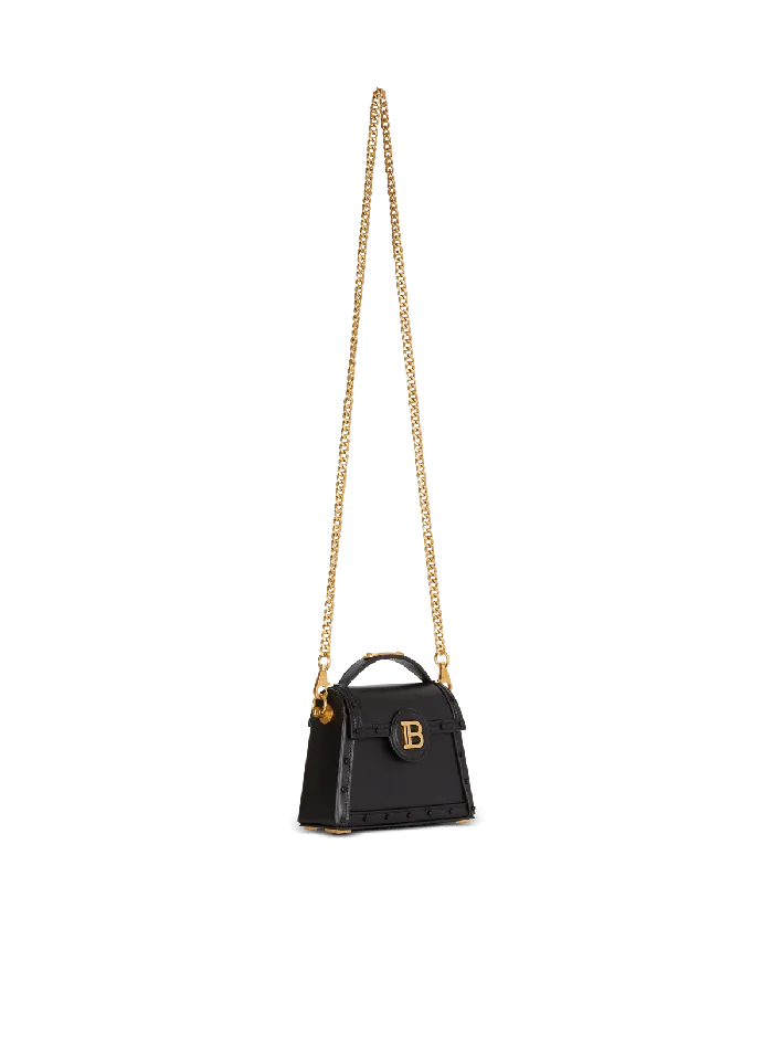 Balmain Handbags Women BBuzz Dynasty Small Leather Bag Black