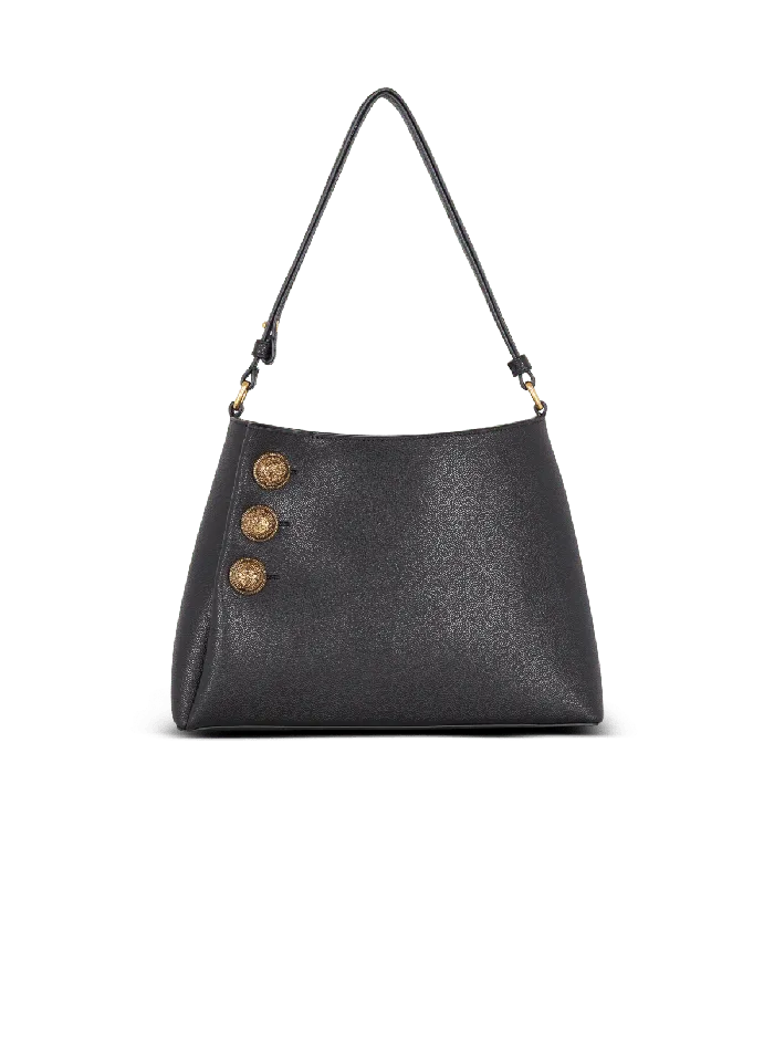 Balmain Handbags Women Emblegraveme Shoulder Bag In Grained Calfskin Black