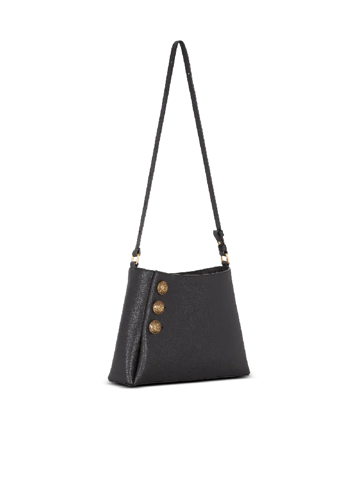 Balmain Handbags Women Emblegraveme Shoulder Bag In Grained Calfskin Black
