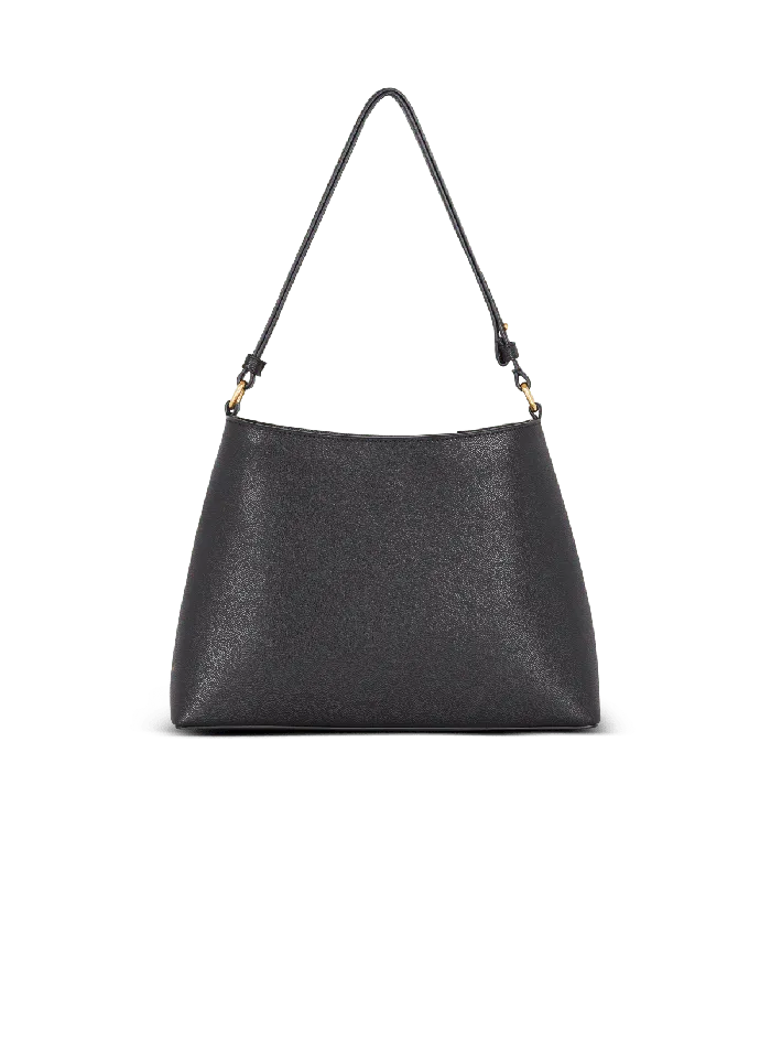 Balmain Handbags Women Emblegraveme Shoulder Bag In Grained Calfskin Black