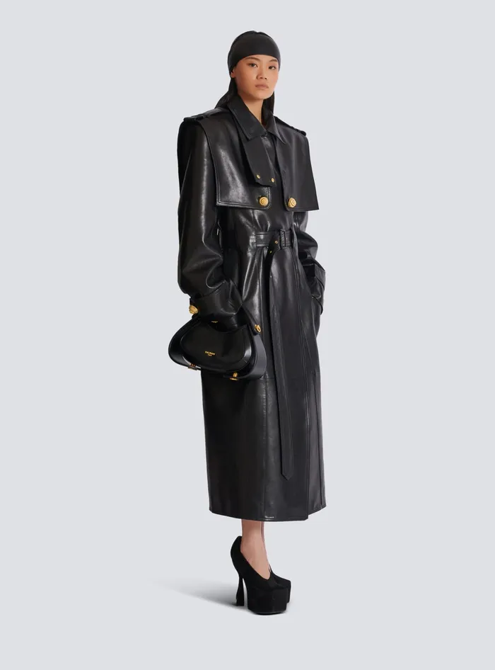 Balmain Handbags Women Medium Jolie Madame Bag In Box Leather Black