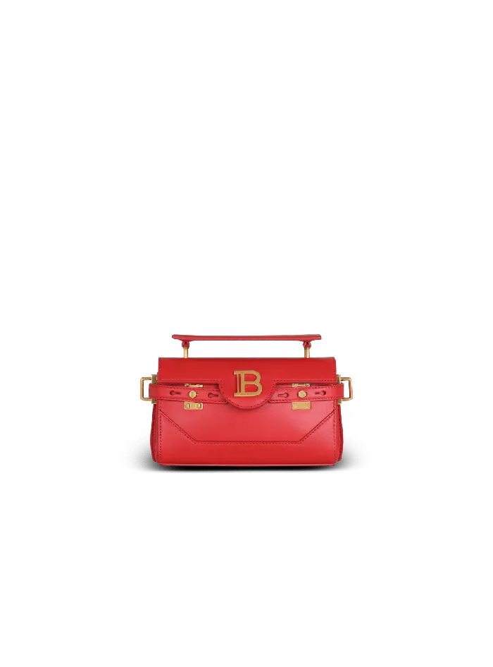 Balmain Handbags Women Smooth Leather BBuzz 19 Bag Red