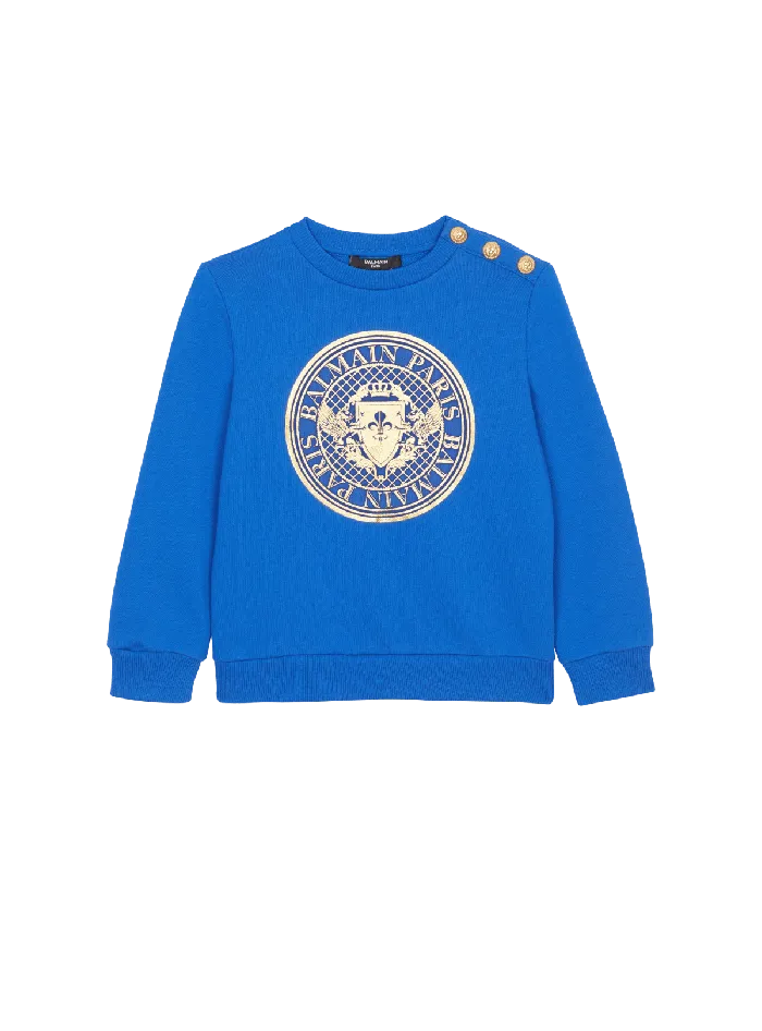Balmain Kids 039Coin039 Sweatshirtnbsp Blue