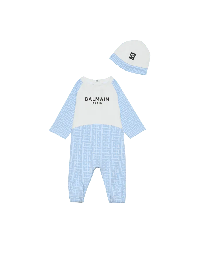 Balmain Kids 2piece Baby Set Blue