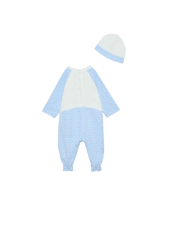 Balmain Kids 2piece Baby Set Blue