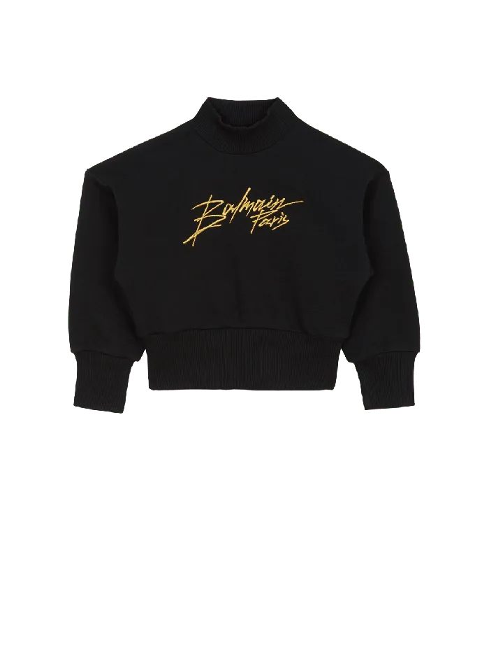 Balmain Kids Signature Sweatshirt Black