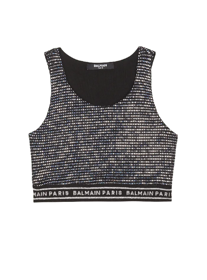 Balmain Kids Sports Bra Black