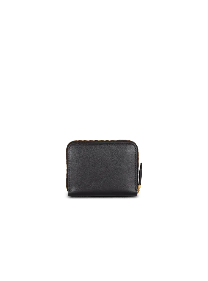Balmain Small Leather Goods Women BBuzz Leather Purse Black