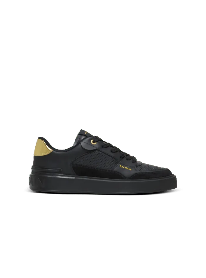 Balmain Sneakers Women BCourt Flip Trainers In Calfskin Black
