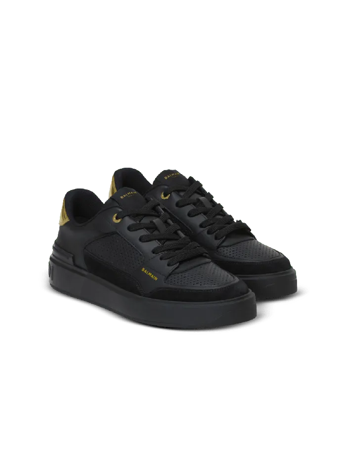 Balmain Sneakers Women BCourt Flip Trainers In Calfskin Black
